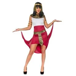 Déguisement Robe égyptien Blanche Rouge