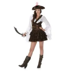 Déguisement Robe Marron De Femme Pirate