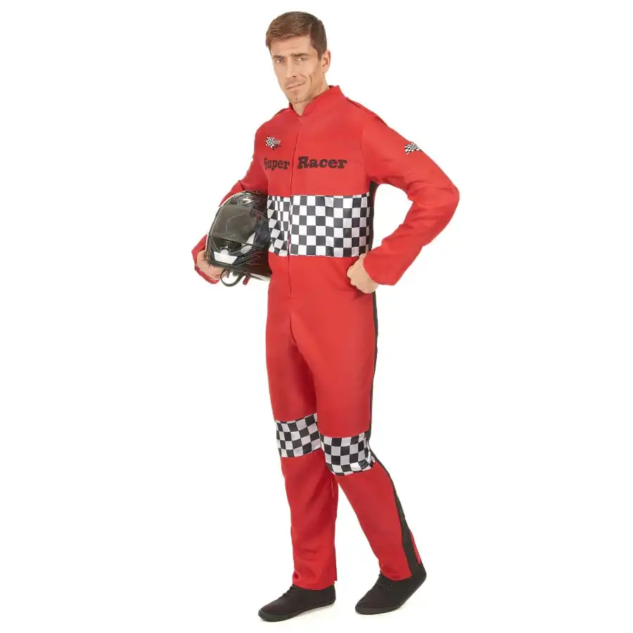 Déguisement Rouge De Pilote De Course Pour Homme – Image 2