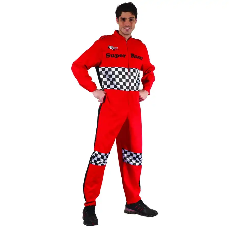 Déguisement Rouge De Pilote De Course Pour Homme – Image 4