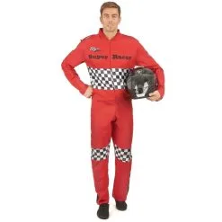 Déguisement Rouge De Pilote De Course Pour Homme