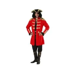 Déguisement Rouge élégant De Capitaine Pirate