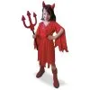 Déguisement Rouge Uni De Petite Diablesse