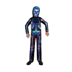 Déguisement Squelette Néon Recyclé Pour Enfant