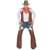 Ensemble De Cowboy Marron Vachette Pour Homme
