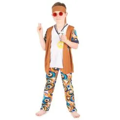 Ensemble Hippie Motifs Années 60 Pour Enfant