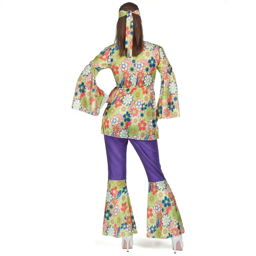 Ensemble Hippie Violet à Motifs Fleuris Pour Femme – Image 3