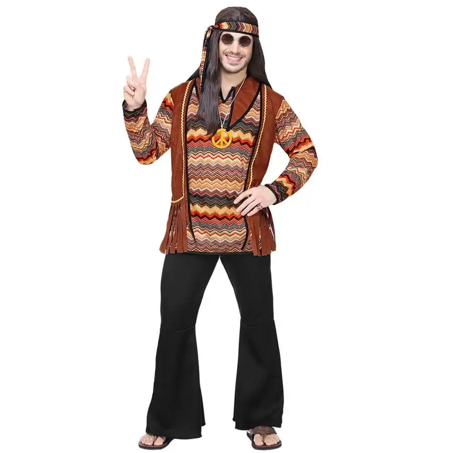 Ensemble Marron Noir De Hippie Pour Homme – Image 2
