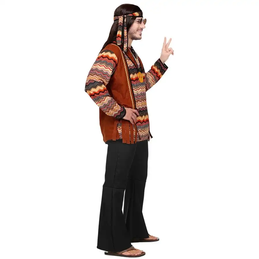 Ensemble Marron Noir De Hippie Pour Homme – Image 3