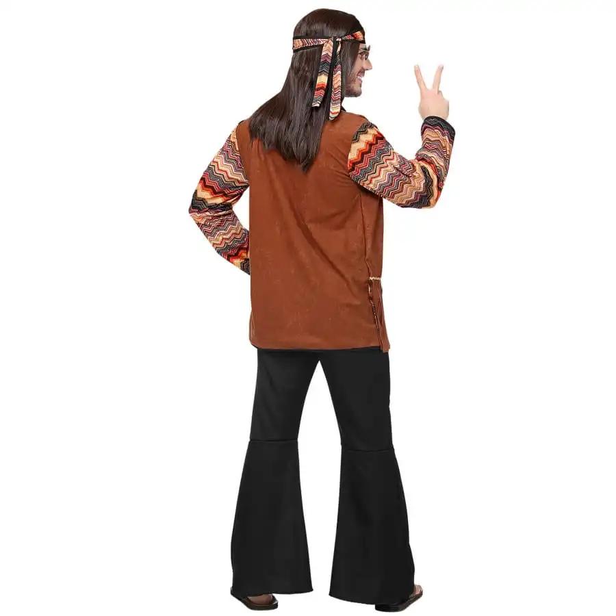 Ensemble Marron Noir De Hippie Pour Homme – Image 4