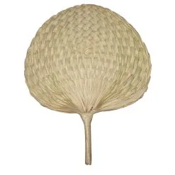 Eventail En Paille Naturelle