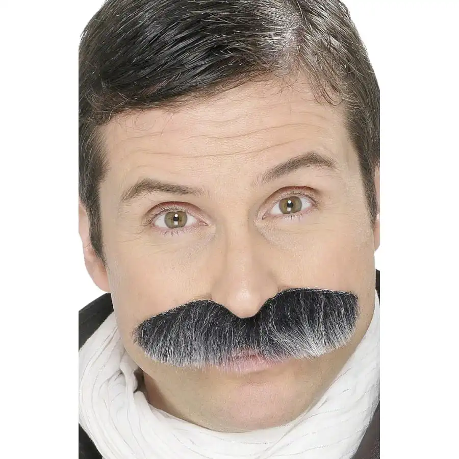 Fausses Moustaches Grises De Militaire