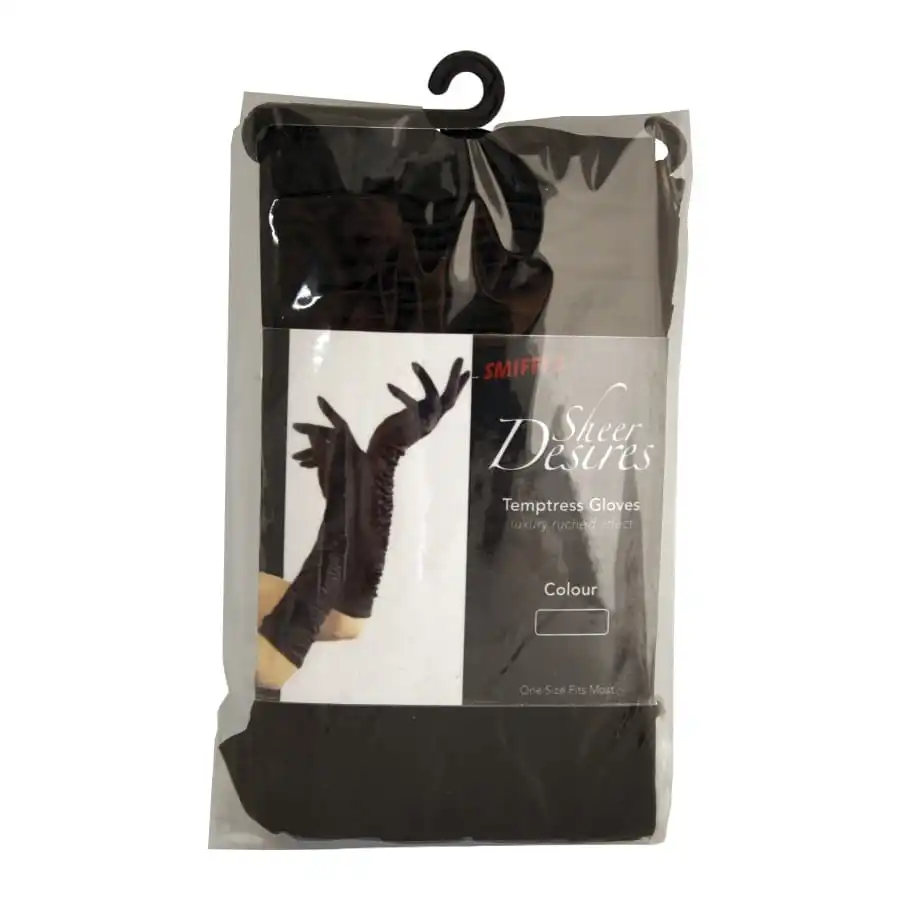 Gants Long Noir Femme Séductrice – Image 2