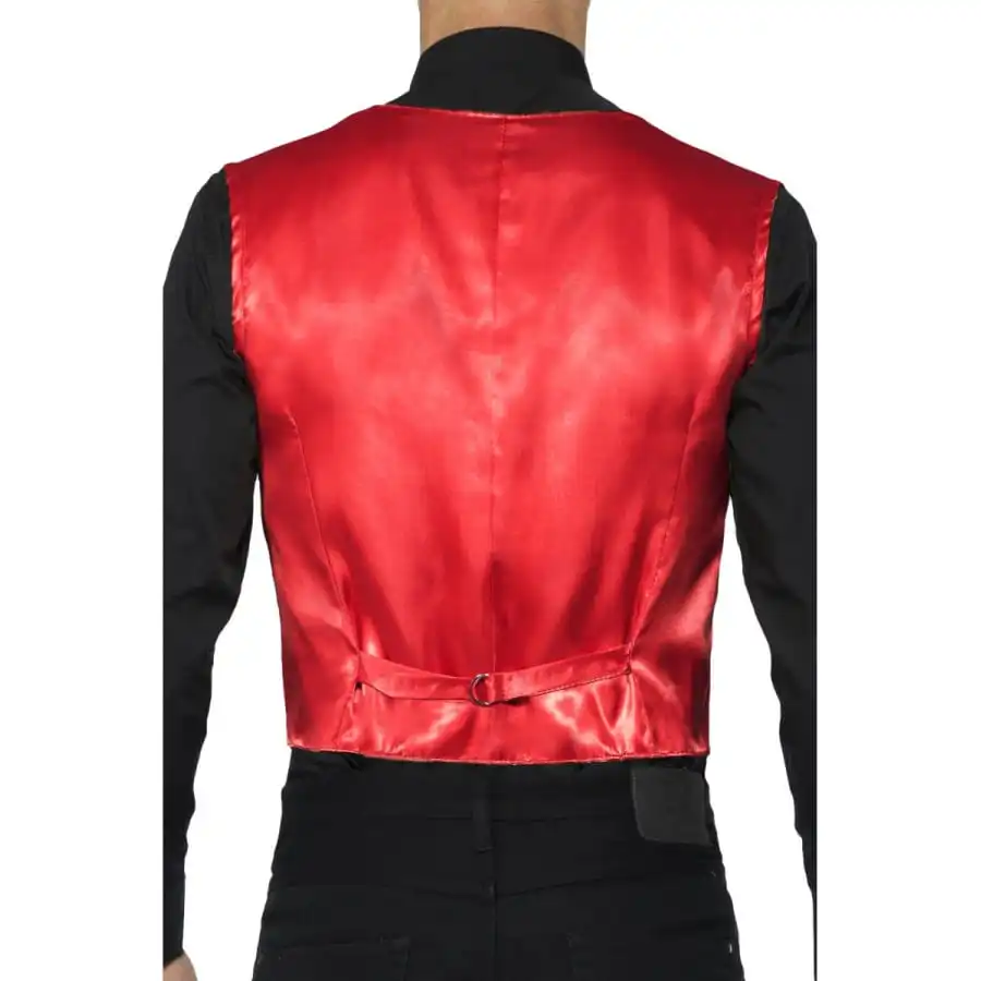 Gilet Rouge à Sequins Pour Homme – Image 2