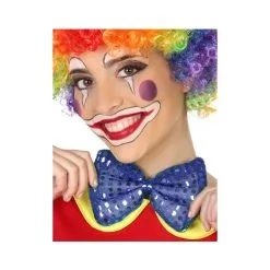 Grand Noeud Papillon Bleu Pailleté