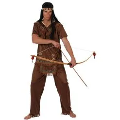 Haut Et Pantalon Marron D'indien Pour Adulte