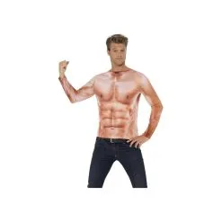 Haut Imprimé De Faux Muscles, Réaliste