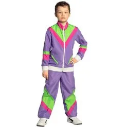 Jogging Années 80 Violet Pour Enfant