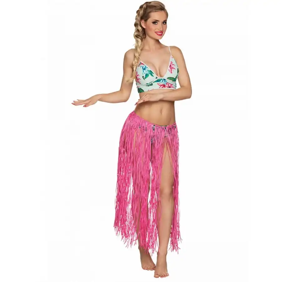 Jupe Longue HawaĂŻenne En Raphia Pour Adulte â Image 3