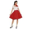 Jupe Rouge à Pois Avec Foulard, Années 50