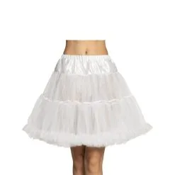 Jupon Mi-long En Voile Blanc Pour Adulte