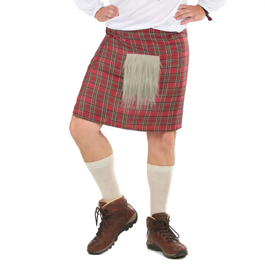 Kilt D'écossais Avec Fausse Fourrure – Image 2