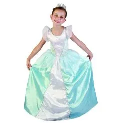 Large Robe Bleue Et Blanche De Petite Princesse