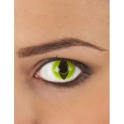 Lentilles Vertes Pupille De Reptile
