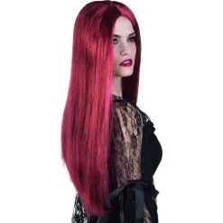 Longue Perruque Auburn Raie Centrale