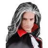 Longue Perruque Avec Mèches Blanches, Vampire
