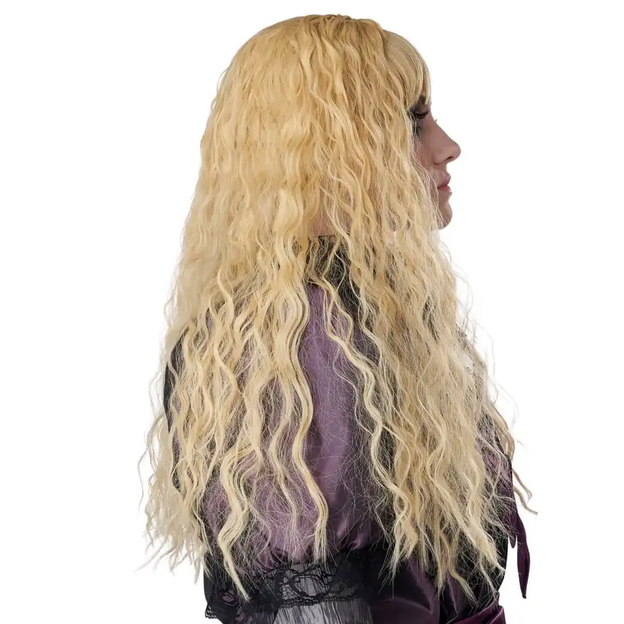 Longue Perruque Blonde Ondulée Pour Enfant – Image 3
