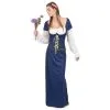Longue Robe Bleue De Bavaroise
