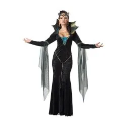 Longue Robe Costume Noire De La Méchante Reine