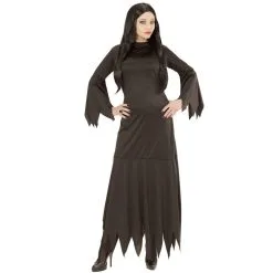 Longue Robe Noire Pointue De Sorcière, Adulte