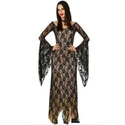 Longue Robe Noire Transparente De Sorcière