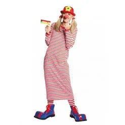 Longue Robe Rayée Rouge Et Blanche Pour Femme