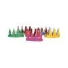 Lot De 6 Couronnes Multicolores En Carton