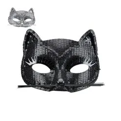 Loup Chat Recouvert De Sequins