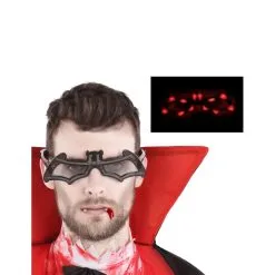 Lunettes Chauve-souris Noires Lumineuses, Adulte