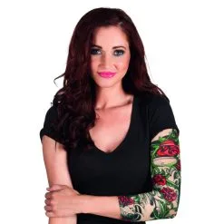 Manche Tatouages Imprimée De Roses
