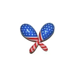 Maracas Aux Couleurs Des Etats Unis