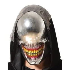 Masque Argenté De Monstre Sans Yeux, Adulte