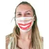 Masque Cache Nez Sourire Rouge à Lèvre, Adulte