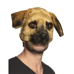 Masque De Chien Avec Pelage Pour Adulte