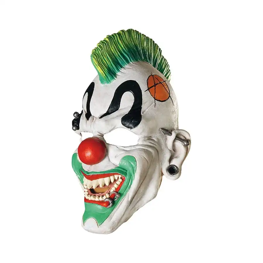 Masque De Clown Punk Blanc Et Vert