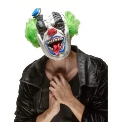 Masque De Clown Terrifiant Cheveux Verts