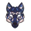 Masque De Loup LED Réactif à La Musique, Adulte