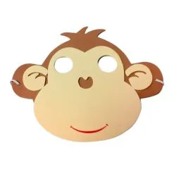 Masque De Singe Pour Enfant, En Mousse