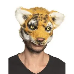 Masque De Tigre Avec Pelage Pour Adulte
