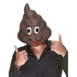 Masque émoticone Caca